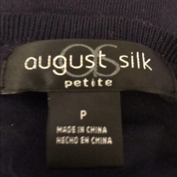 August Silk Sweater Womens Size P -Cardigan Button Down-  Silk Blend - - Picture 8 of 8